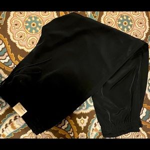 Black Pants, Drawstring Waist and Leg